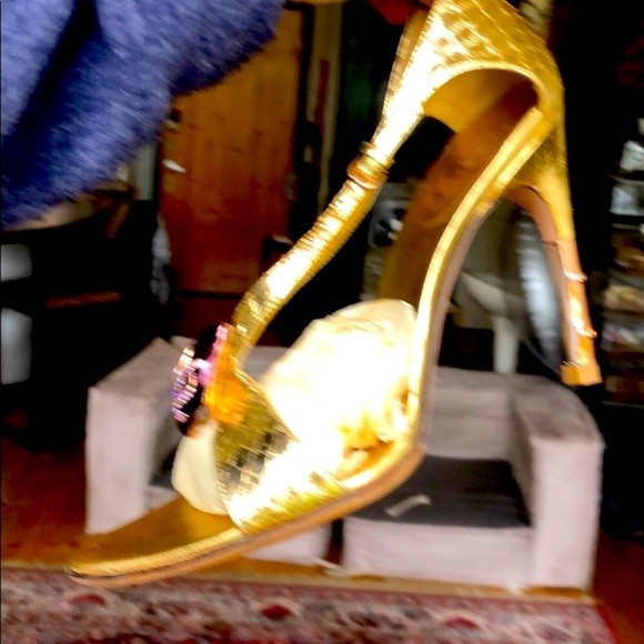 Tom Ford Gucci Purple Serpent head Python Heels - Picture 11 of 15